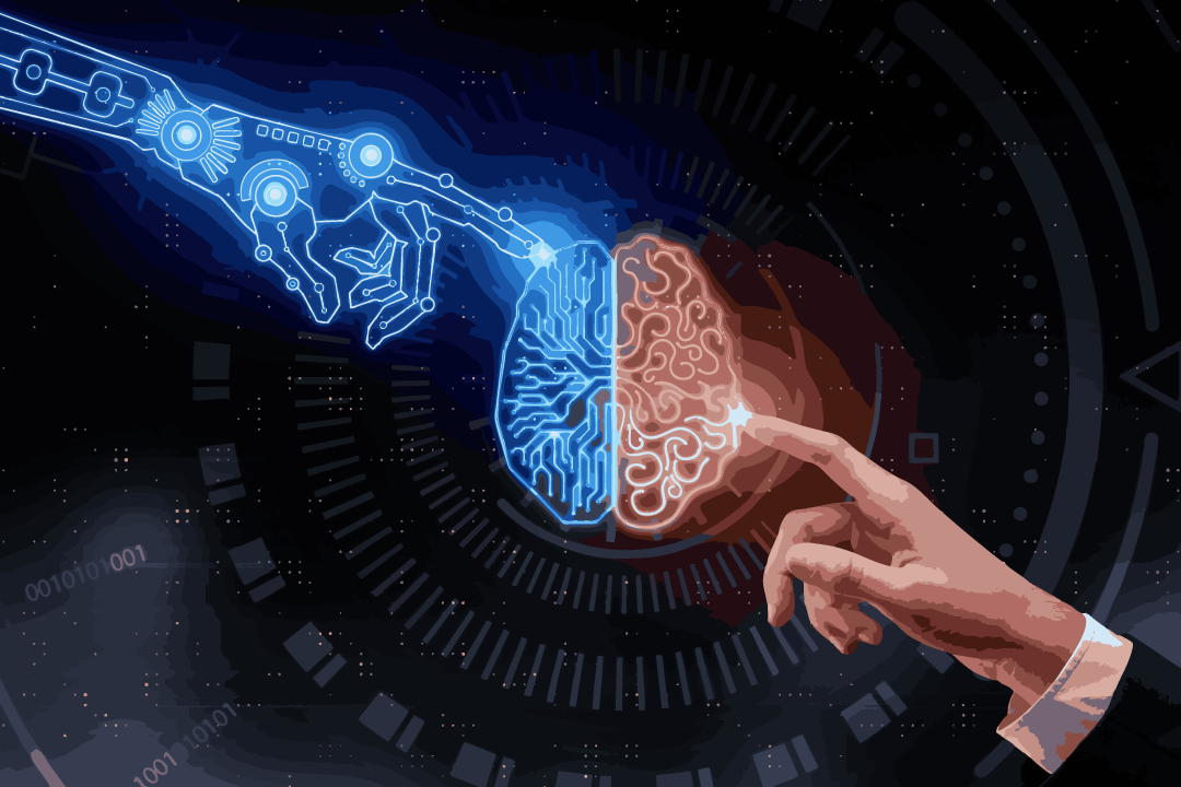 human and robot hands